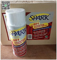 Spark Insulating Vanish Spray No.801 สเปรย์น้ำยาวานิชเคลือบขดลวด ป้องกันไอเค็ม กรด ด่าง และความชื้น